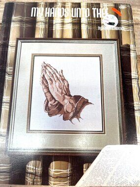 My Hands Unto Thee Cross-Stitch Pattern Book By Robert Aldrich 1988 Religious